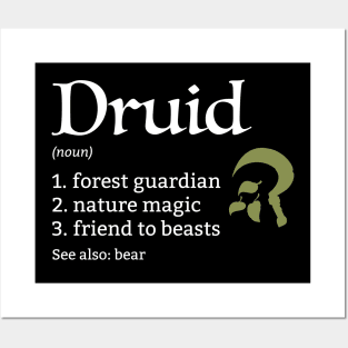 D&D Druid Class Definition Posters and Art